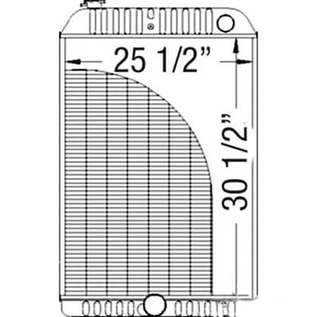 Aftermarket Radiator Fits International 5088 5288 5488 Tractors 146508C1